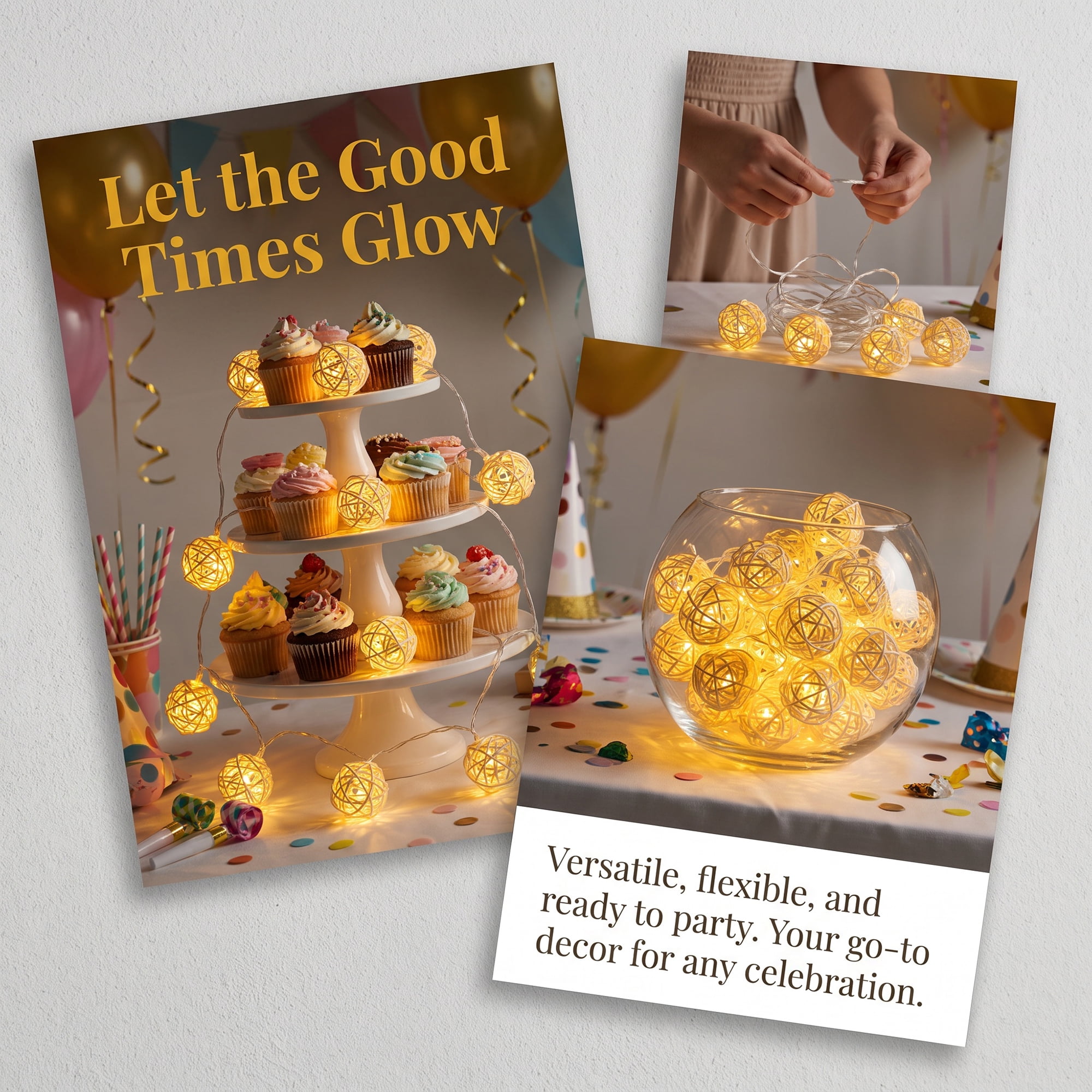 Unique Bargains Lights for Home Use with Flexible Design 6.6 ft Battery Operated