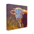 thumbnail image 3 of Modern Cow Portrait Impressionist Animals & Insects Painting Gallery Wrapped Canvas Print Wall Art, 3 of 7