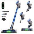 thumbnail image 1 of 35KPa Cordless Vacuum Cleaner, 8-in-1 Lightweight Self-Standing Stick Vacuum, Max 45Mins Runtime, Anti-Tangle with Hose for Hard Floor,Carpet,Pet Hair, Blue, 1 of 7