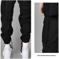 thumbnail image 2 of Men's cargo pants with many pockets, loose bags, casual men's overalls and drawstring work pants, 2 of 4