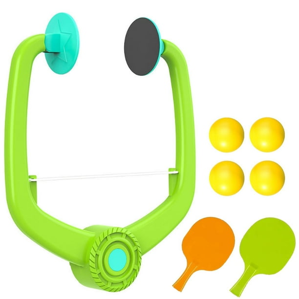 Juego de pelota para puerta, entrenador de tenis doméstico, estilo colgante ajustable para puerta, viene con pelotas, ideal para el ejercicio diario y la mejora de la coordinación