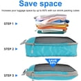 thumbnail image 3 of Threns 3/5Pcs Compression Packing Cubes Lightweight Durable Travel Packing Cubes with Storage Bag Nylon Luggage Suitcase Organizer Bags, 3 of 8