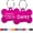 Hot Pink, variant on Pet Artist Personalized Pet Name ID Tags for Dog, Custom Double Sided Engraved Bone Shape