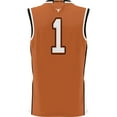 thumbnail image 3 of Men's GameDay Greats #1 Texas Orange Texas Longhorns Lightweight Collegiate Basketball Jersey, 3 of 4
