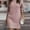 Pink, variant on QIYULANC Women's Turtleneck Sweater Dress - Long Sleeve Solid Midi Dress, Elegant Casual Knit Dress for Fall/Winter