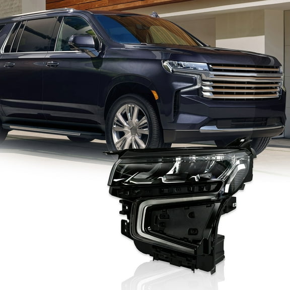 For 2021-2023 Chevy Tahoe/Suburban Full LED Headlight Clear Lens Right Side