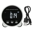 thumbnail image 3 of Digital Measuring Tape, ABS Electronic Rolling Ruler 199.999m Multifunctional Long Battery Life Silver Black  For Curve For Circle, 3 of 8