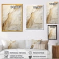 thumbnail image 4 of Designart "White Earth Minimalist Fossils II" Abstract Framed Wall Art - Modern White Abstract Collages Hallway Framed Wall Art Decor, 4 of 6