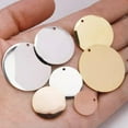 thumbnail image 2 of HOOUN 20pc Stainless Steel Round Charms Blank Tag Medals Pendants DIY Jewelry Findings-Silver-30mm, 2 of 8