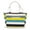 Stripe, variant on BadPiggies Large Canvas Tote Bag Casual Beach Travel Sandproof Shoulder Bag Zippered Shopping Handbags