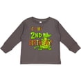 thumbnail image 3 of Inktastic It's My 2nd Birthday with Cute Green Alligator Boys or Girls Long Sleeve Toddler T-Shirt, 3 of 5