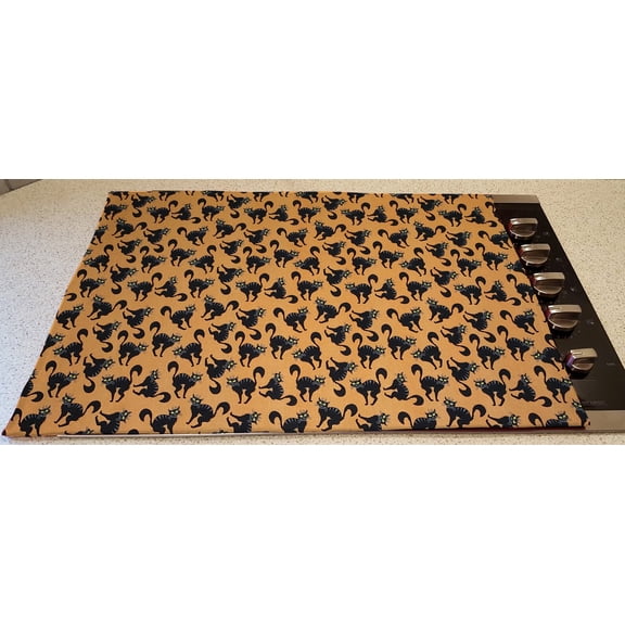 Halloween Stove Top / Cook Top Cover & Protector by Penny's Needful Things (Scaredy Cat)
