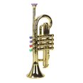 thumbnail image 1 of Instruments de Trompette de Jeu Musical - 4 Tons d'Or, 36x19cm 34x11x9cm, 1 of 3