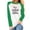 Green, variant on asdoklhq Christmas Clearance Clothing Under $5.00,Women's Christmas Shirt Holiday Season- Gift for Lover Long Sleeve T-shirt Ladies Fit Color Matching Stitching T-shirt