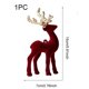 thumbnail image 4 of 1PC Christmas elk pendant Christmas tree decoration pendant flash powder flocking deer pendant Instagram photo props Christmas elk pendant Christmas p, 4 of 5