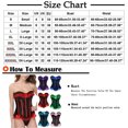 thumbnail image 2 of ZQGJB Corset Top Bustier Plus Size Women's Overbust Satin Floral Lace up Trim Renaissance Slimming Gothic Shapewear with Bowknot Decor Light Blue XXXL, 2 of 4