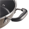 thumbnail image 3 of Tramontina Sicilia 4.5 Quart Aluminum Nonstick Covered Sauté Pan with Glass Lid, Hazelnut, 3 of 6