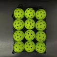 thumbnail image 4 of Decodeary 12pieces Fun And Durable Pickleball Balls For Outdoor Competition Interesting And Fun Holes Outdoor green, 4 of 6
