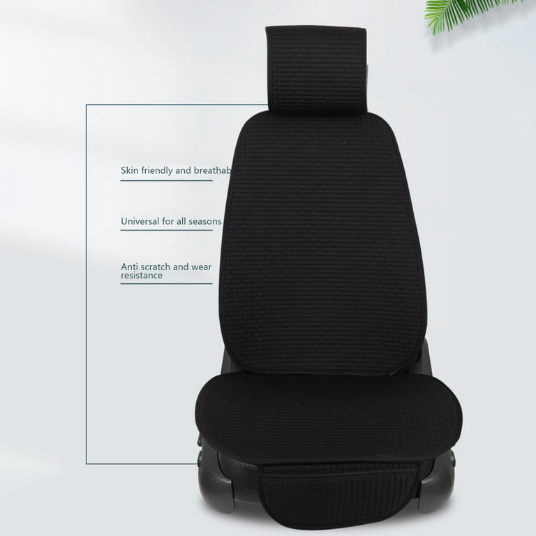 ICOCO Front Seat Cover Universal Car Breathable Plush Pad Mat Auto Chair  Cushion Non-slip Warm Elasticity Seats Cushions