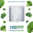thumbnail image 2 of Silver Thermal Bubble Mailers, Insulated Metallic Foil, 100 Count, 15 x 17 in, 2 of 7