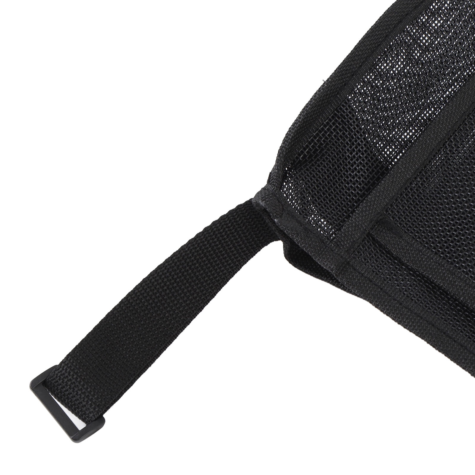 Rupoun Mesh Bath Toy Organizer Large Capacity Wall Hanging Zippered Storage Bag with 4 Adhesive Hooks for Bathroom Black, 22 x 14.6 inches / 56 x 37 cm