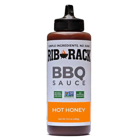 Rib Rack Hot Honey BBQ Sauce 15.5oz