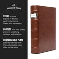 thumbnail image 5 of Bellagio-Italia CD/DVD Storage Binder - Corona Caffe - Leather - 144-Disc Capacity - Storage Organizer for DVDs, CDs, Blu Rays, & Video Games - Acid-Free Binder Organizer Sheets - 3 Pack, 5 of 6