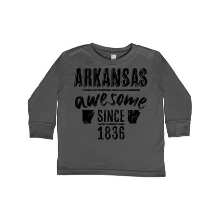 

Inktastic Arkansas Awesome Since 1836 Gift Toddler Boy or Toddler Girl Long Sleeve T-Shirt