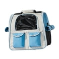 thumbnail image 2 of Pet Cat Carrier Backpack Pet Travel Backpack Breathable Portable Cat Carrier Bag Blue, 2 of 9