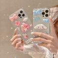 thumbnail image 2 of Sanrio-funda de teléfono móvil con dibujos animados, carcasa trasera con diseño de muñeca Cinnamoroll My Melody para Samsung S21, S20 FE, A71, A81, A91, Note 20, Ultra PLUS, 5G Fivean unisex, 2 of 2