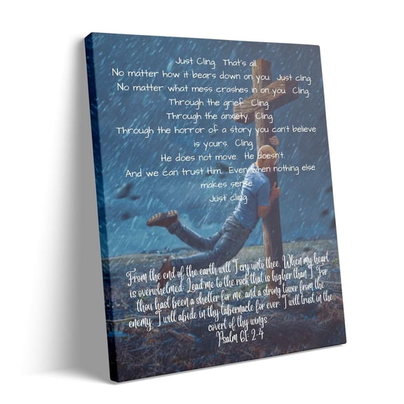 Canvas Wall Decor Psalm 61 2 Bible Verse Wall Art Print Christian Canvas Wall Art Psalm Bible Verse Wall Art Print Inspirational Bible Verse Print