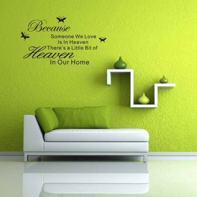 DIY Wall Sticker,3PCS English Letter Butterflies Wall Decal Wall Sticker Enhanced Features