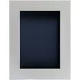 thumbnail image 2 of 8x12 Shadow Box Frame In White With A 1 3/4" Usable Depth Includes Navy Blue Acid-Free Backing, UV, 2 of 6