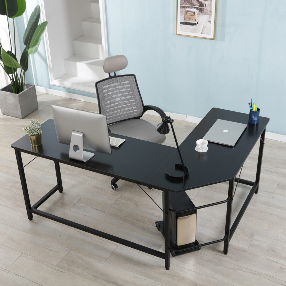 Multipurpose Lshaped corner table Sturdy 3Piece Modern PC Laptop