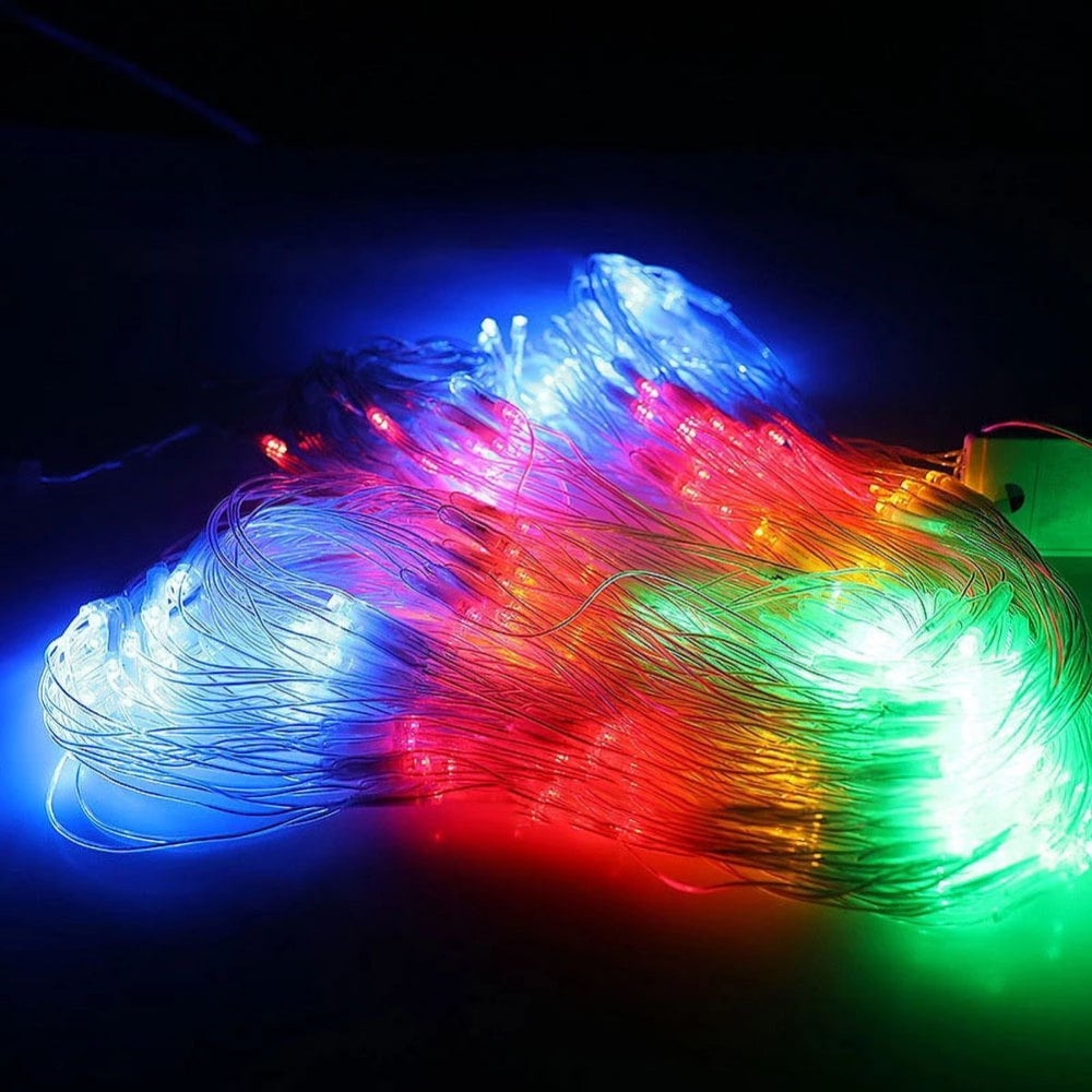 192 led Lights 118x79in Fishing Net Lights Lighting Decoration Outdoor Park  Garden Christmas Day Decoration Light Strip