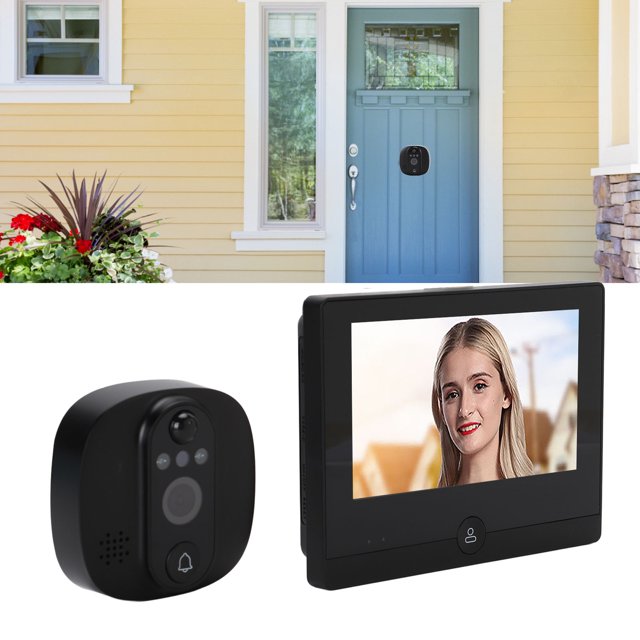 4.3inch Peephole Camera, 1080P WIFI Front Door 150 Degree Wide Angle Motion Detection Peephole Viewer, with Two Way Video Call, 170 Degree HD Night Vision, for Home
