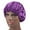 Purple, variant on Hair Bonnet with Wide Elastic Band Soft Satin Sleep Cap Elastic Sleeping for Curly Long Hair