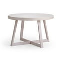 thumbnail image 3 of Plank+Beam 47" Round Hardware Included Dining Table, White Sand Wirebrush, 3 of 9