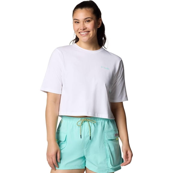 Columbia PFG Open Water Short-Sleeve T-Shirt - Women's, White/White, XL