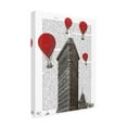 thumbnail image 2 of Trademark Fine Art 'Flat Iron Building And Red Hot Air Balloons' Canvas Art by Fab Funky, 2 of 3
