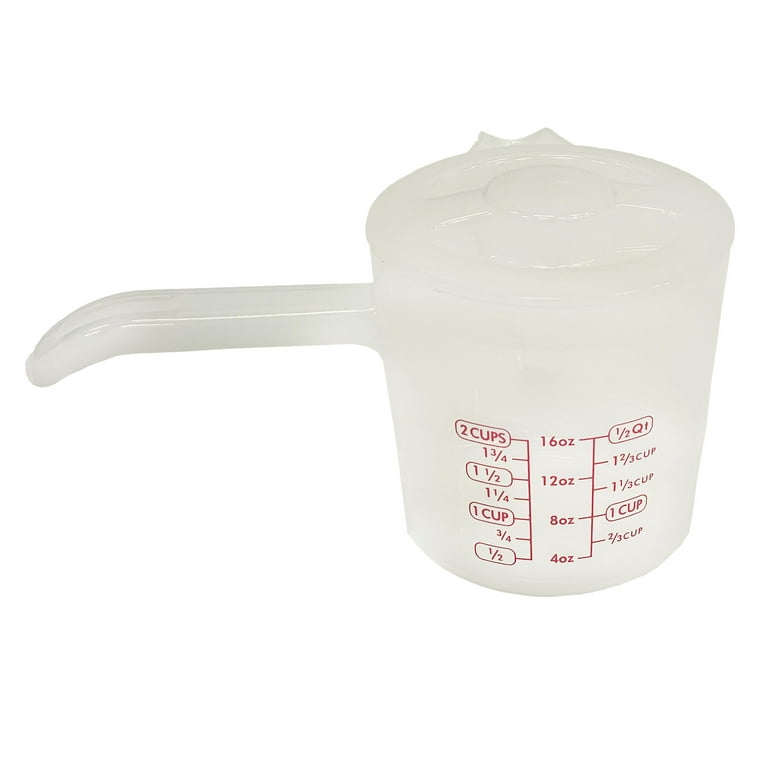 Microwavable 2-Cup Liquid Measuring Cup with Lid, 2 Pack
