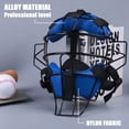 thumbnail image 3 of Full-Face Baseball Catcher Mask, Secure Fit Provides Protection and Comfort ,Does Not Obstruct View,Blue, 3 of 7