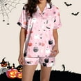 thumbnail image 2 of Lounge Sets for Women – Trendy 2 Piece Relaxing Days Travel Moments Comfortable Pajama For Halloween Stylish Round Neck Design With Decorative Pattern Fall And Winter Seasons Versatile Casual Wear, 2 of 7