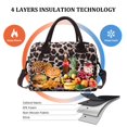 thumbnail image 4 of Bolsa de Almuerzo MEXS Grande Aislada Reutilizable con Estampado de Leopardo Resistente al Agua, 4 of 6