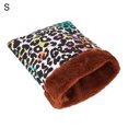 thumbnail image 2 of Flmtop Pets Hamster Rabbit Dot Heart Print Winter Warm Bed House Mat Plush Bag Nests, 2 of 9