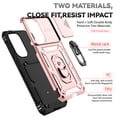 thumbnail image 4 of FIEWESEY for Samsung Galaxy A57 5G Case Built-in Slide Camera Cover & Kickstand Heavy Duty Protection Shockproof Phone Case for Samsung Galaxy A57 5G 6.7 inch,Rose Gold, 4 of 8