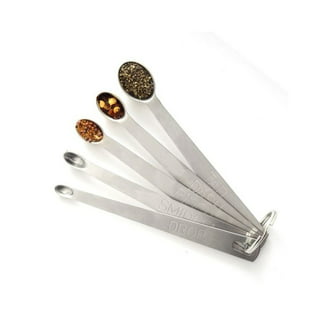 Micro Spoons 1 Gram Measuring Scoop Round Bottom Mini Spoon 50pcs - White