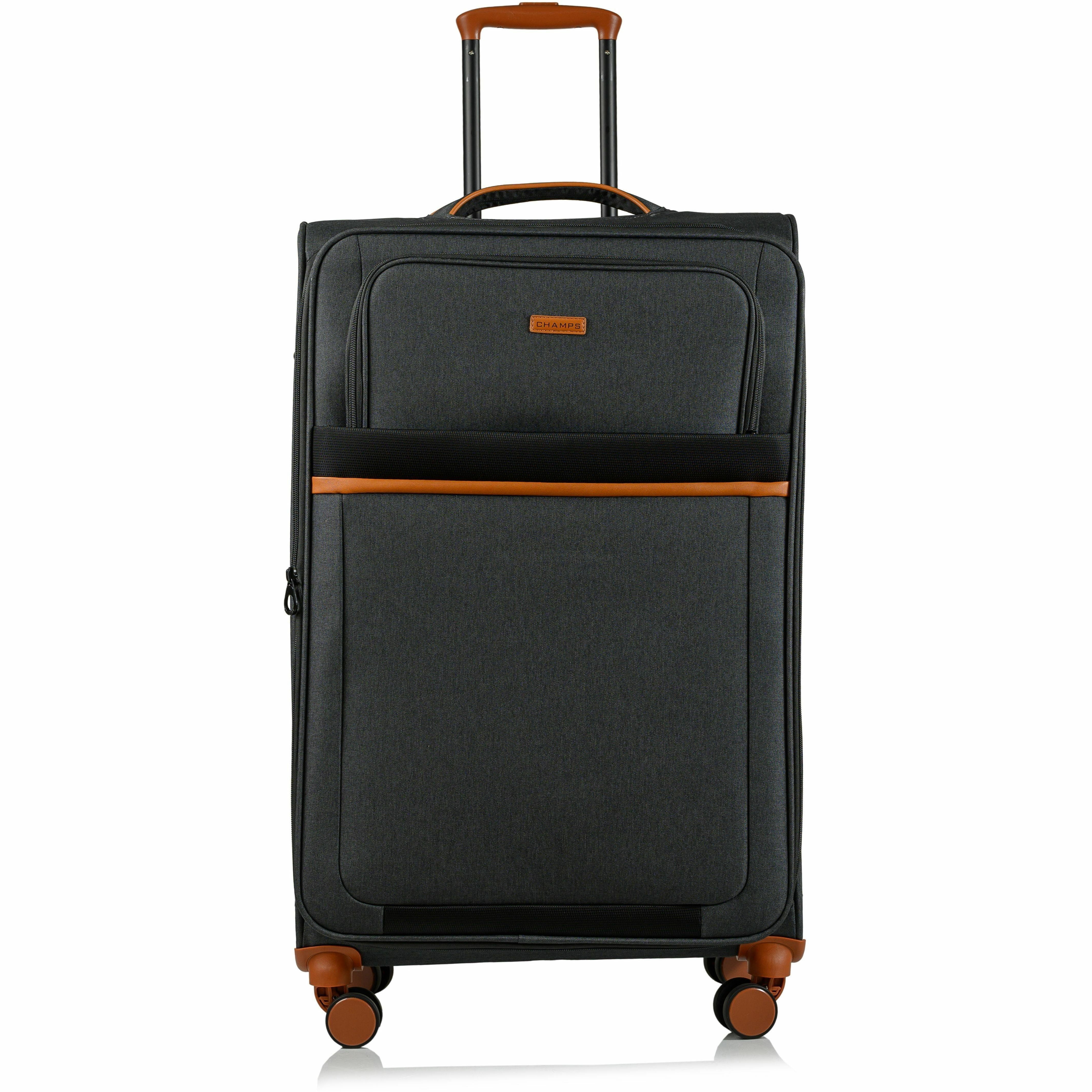 CHAMPS Classic II Collection, 3-piece Softside Luggage set, Black