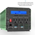 thumbnail image 4 of Inversor de corriente EDECOA, 2000 W, 24 V DC a 110 V AC, control remoto LCD, 4 of 7