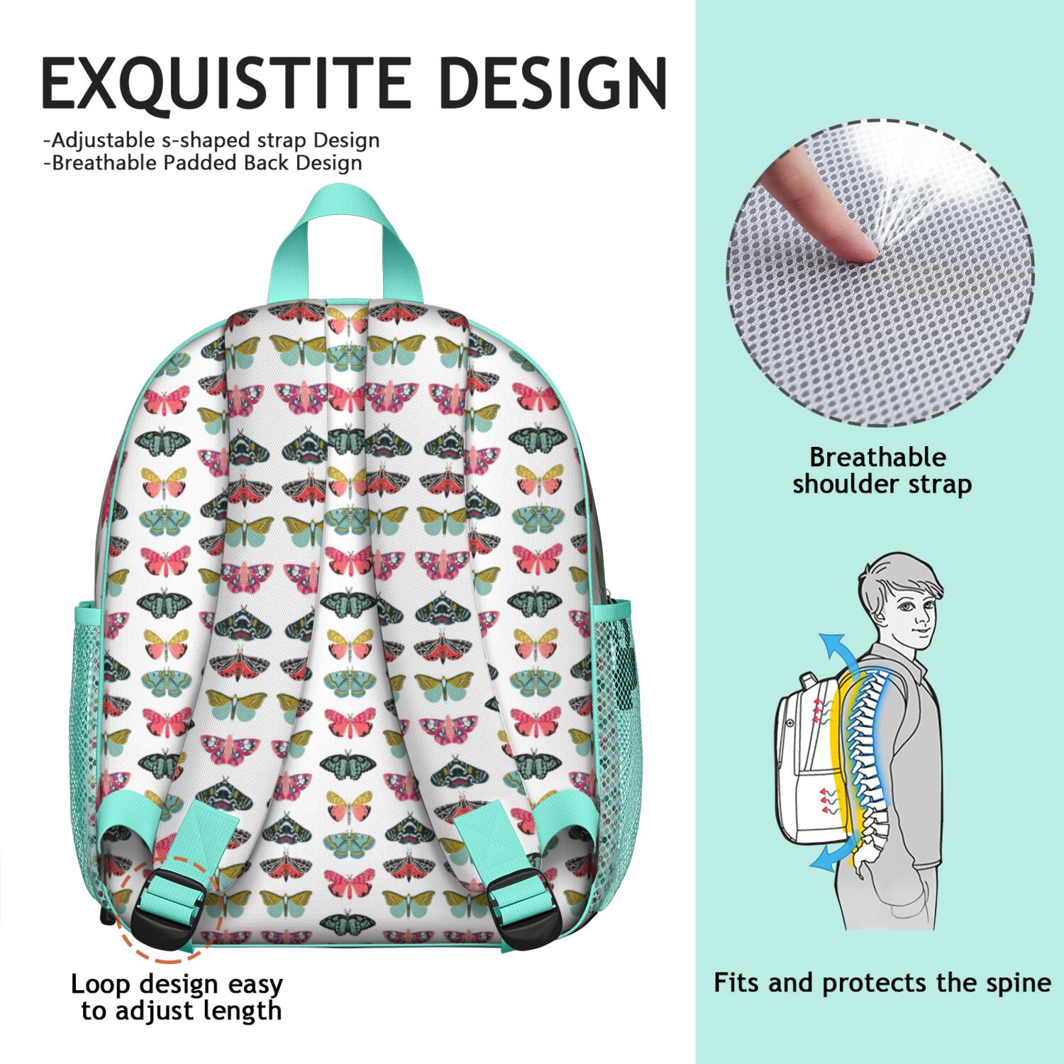 Cute Puppy Pattern Backpack - Ergonomic & Comfortable for Students